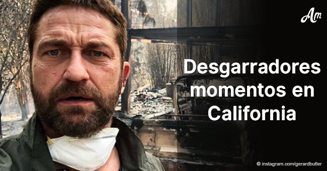 Gerard Butler comparte imágenes devastadoras de su casa arruinada por incendios de California