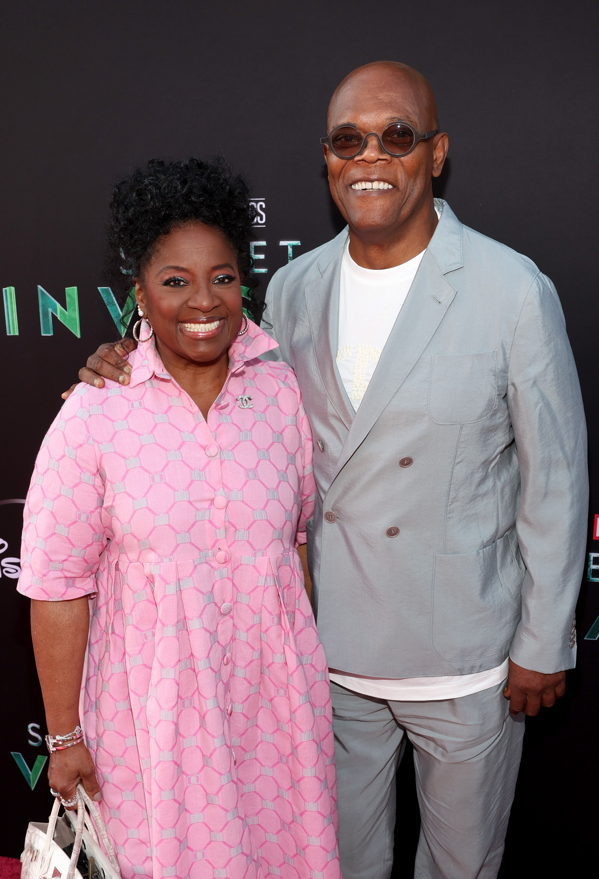 LaTanya Richardson y Samuel L. Jackson en el acto de presentación de Invasión Secreta en Hollywood, California, el 13 de junio de 2023 | Fuente:  Getty Images