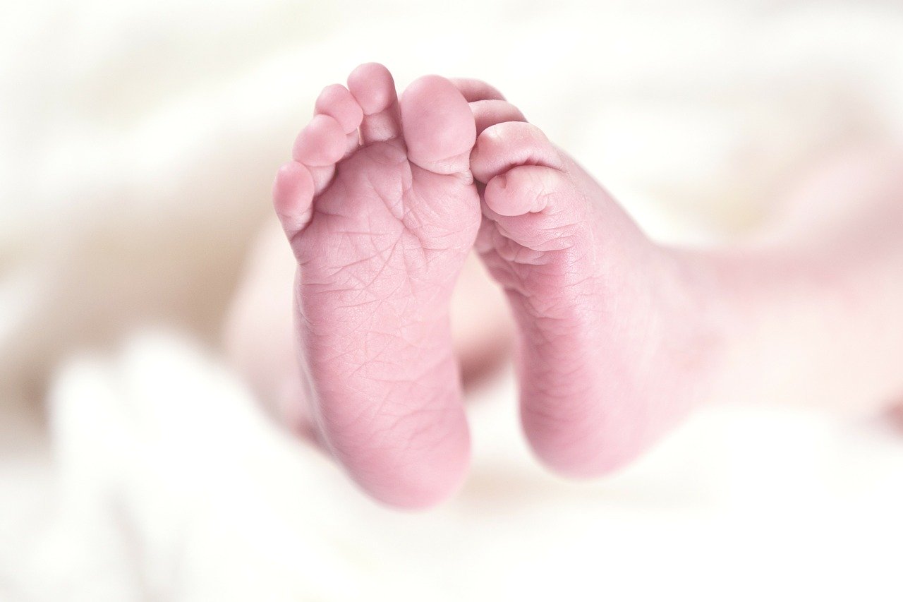 Pies de bebé. | Foto: Pixabay