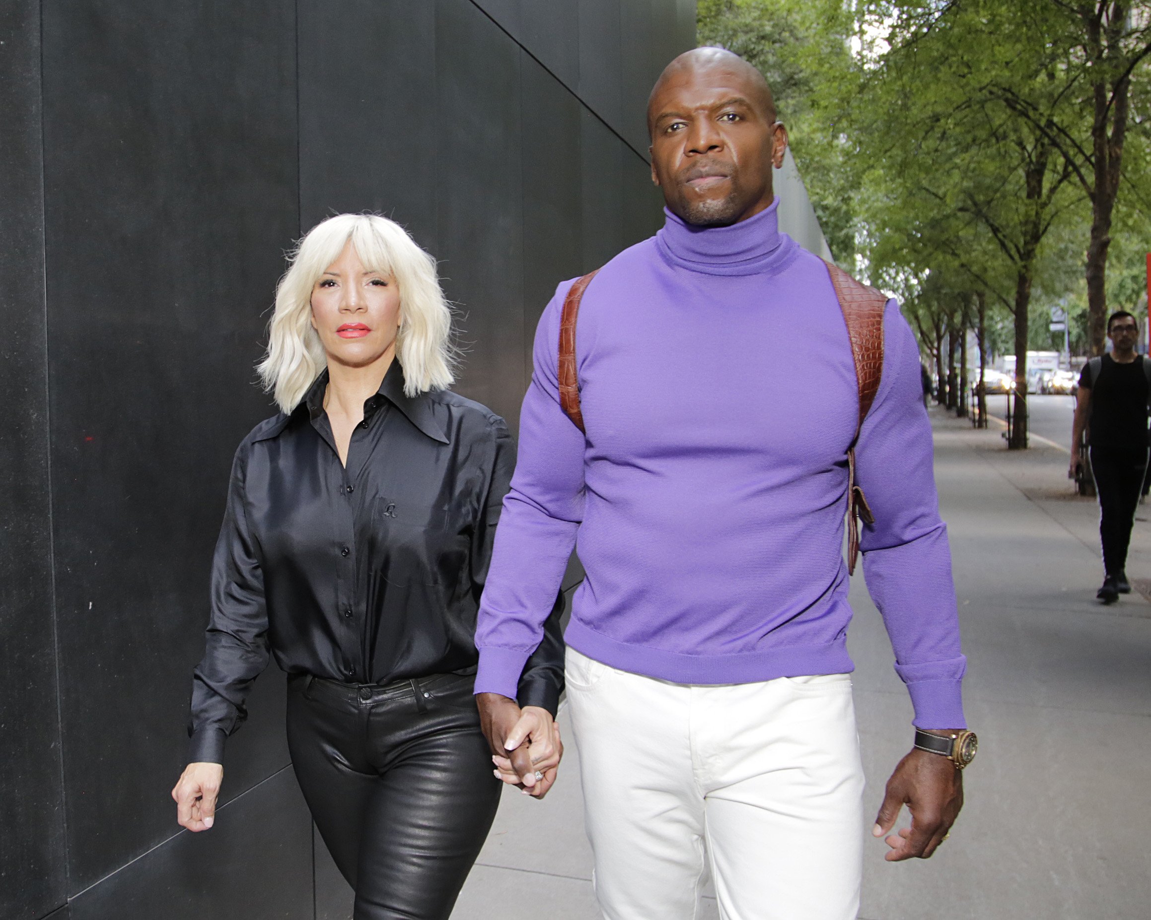 Rebecca King-Crews y Terry Crews son vistos en Midtown durante la Semana de la Moda de Nueva York el 10 de septiembre de 2021, en Nueva York. | Fuente: Getty Images