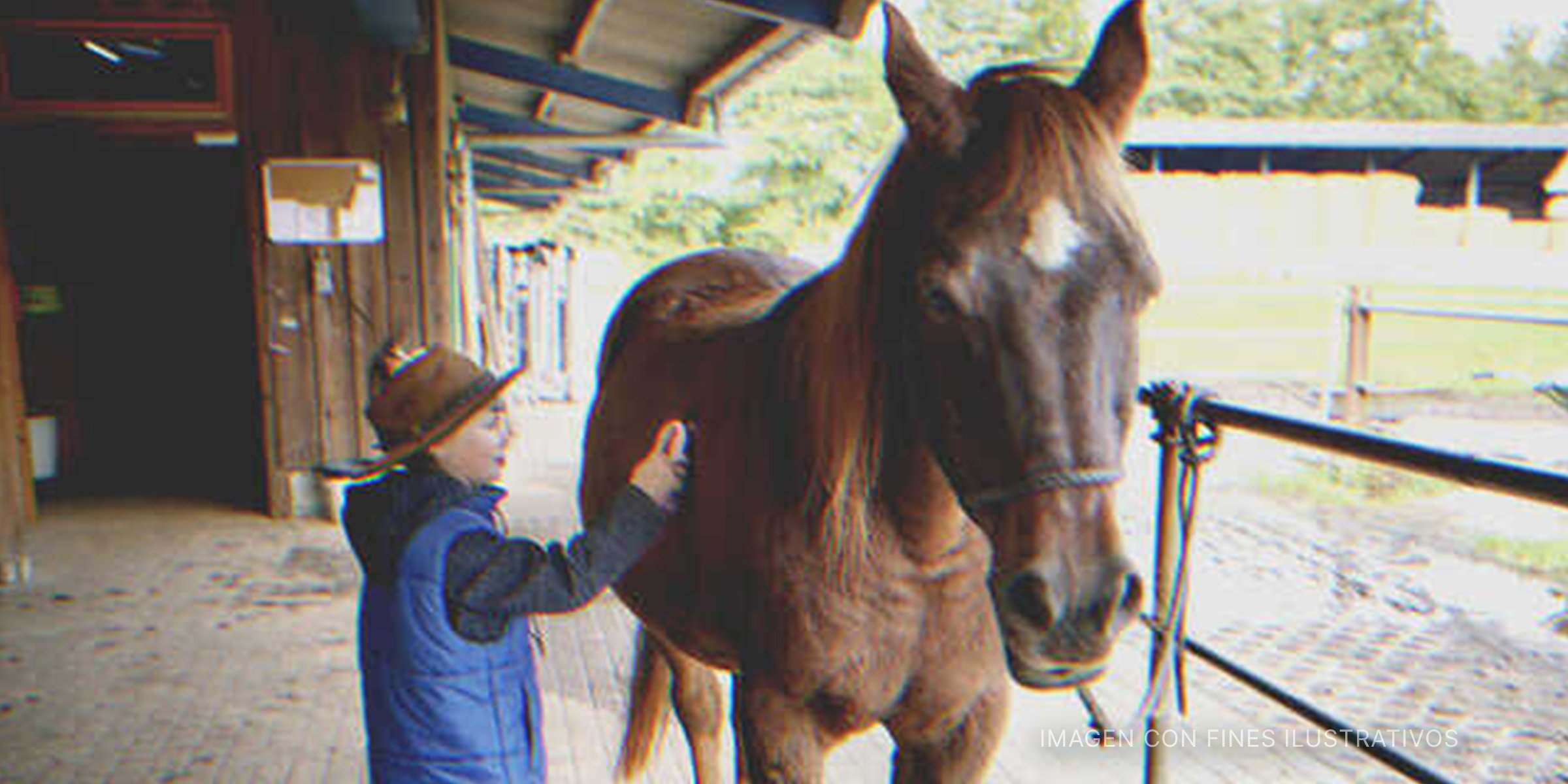 Niño cuidando a un caballo. | Foto: Getty Images