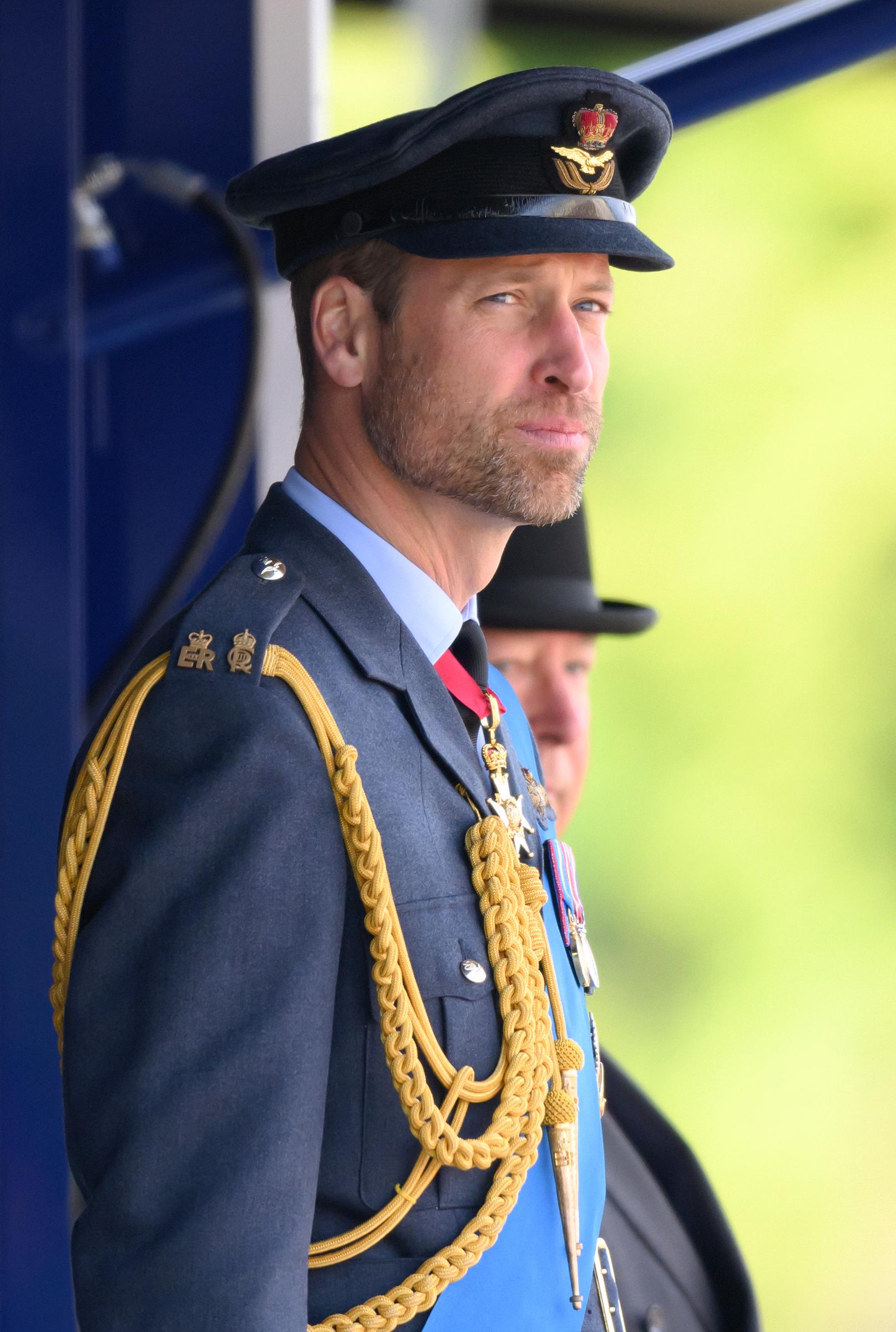 William, príncipe de Gales en el Royal Air Force College Cranwell el 12 de septiembre de 2024 | Fuente: Getty Images