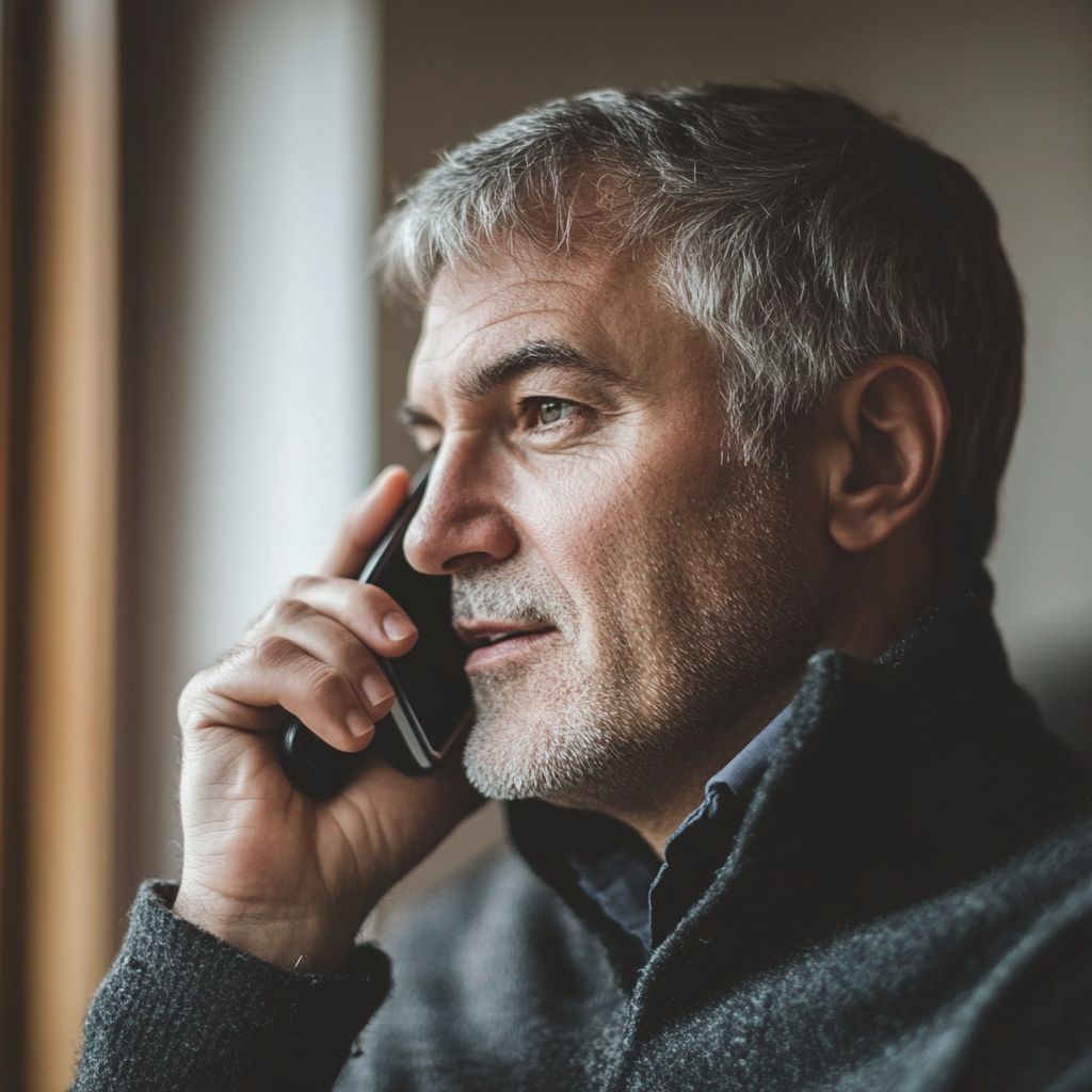 Un hombre hablando por teléfono | Fuente: Midjourney