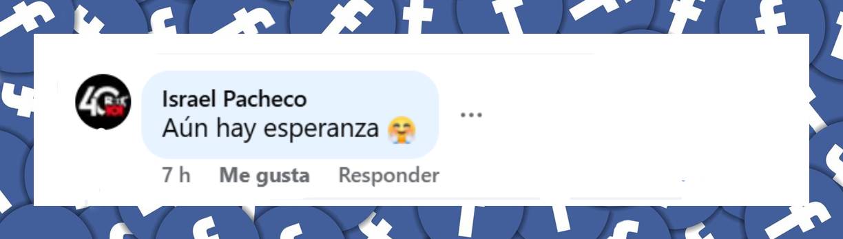 Comentario de un usuario | Fuente: Facebook/RadioFormulaMX