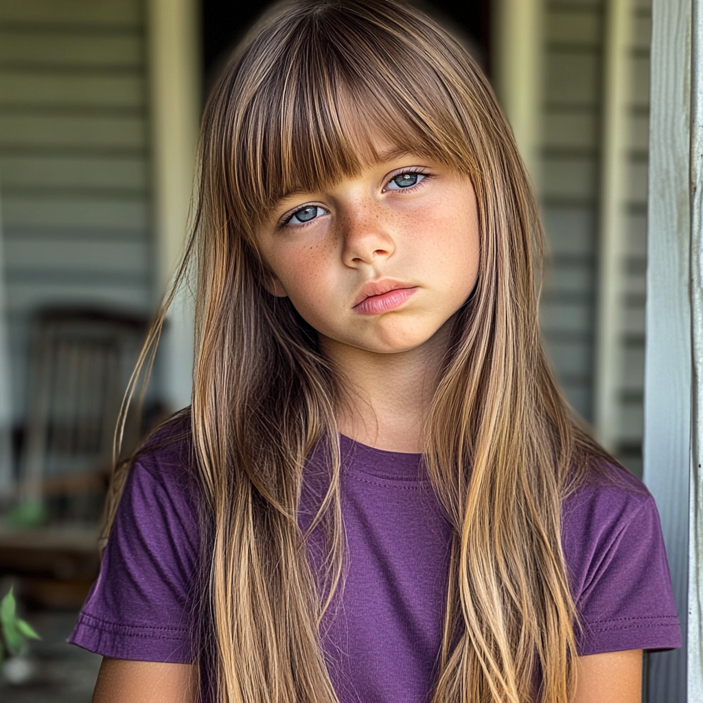 Una niña disgustada | Fuente: Midjourney