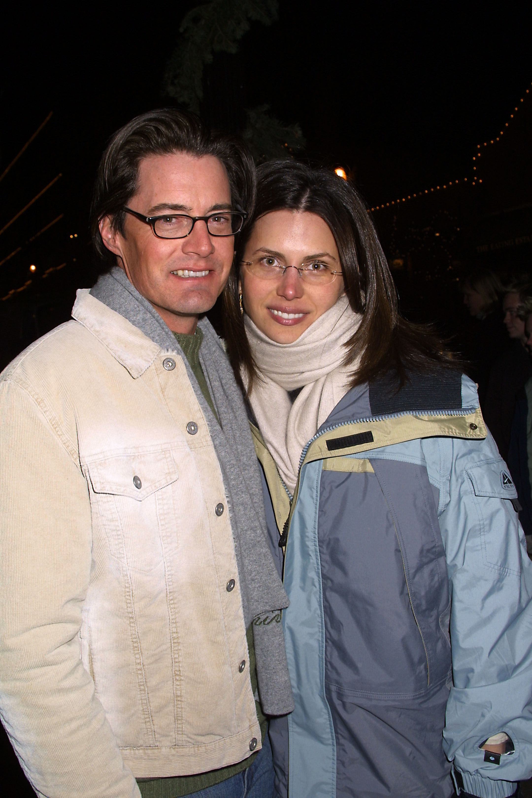 Kyle MacLachlan y Desiree Gruber en el estreno de "Miranda" durante el Festival de Cine de Sundance 2002 en Park City, Utah. | Fuente: Getty Images