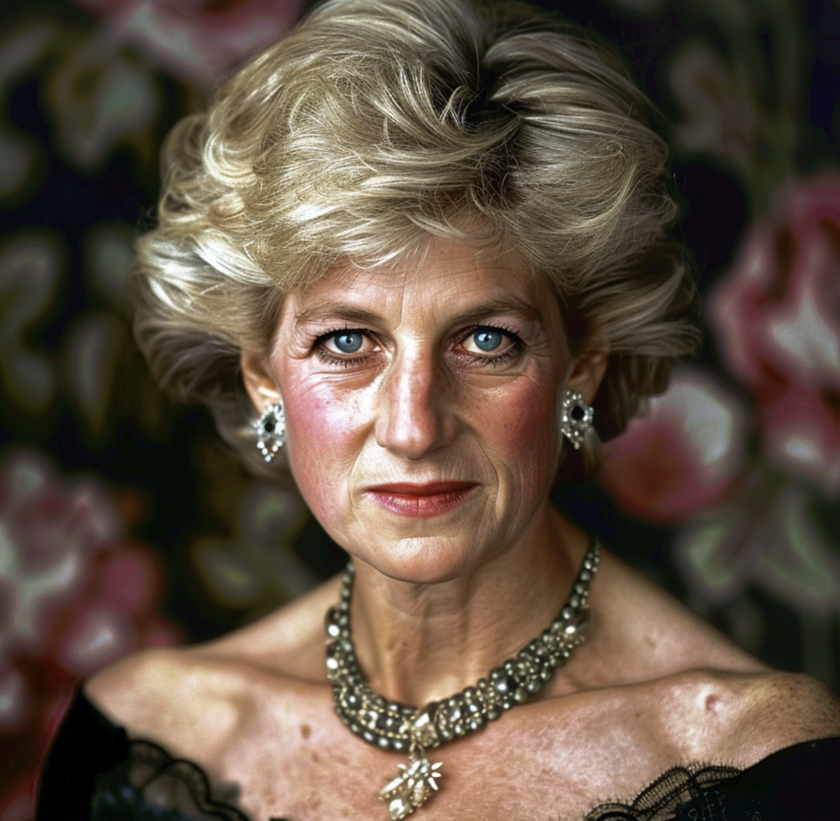Imagen IA de la princesa Diana en la vejez | Foto: Midjourney