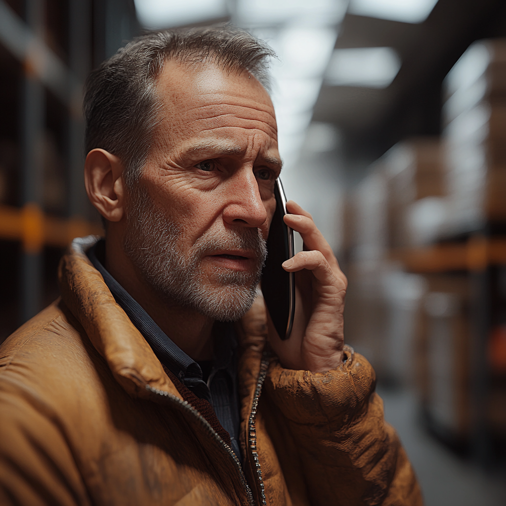 Un hombre hablando por teléfono | Fuente: Midjourney