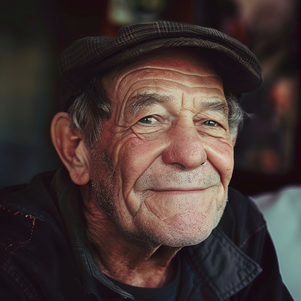 Un hombre mayor sonriente | Fuente: Midjourney