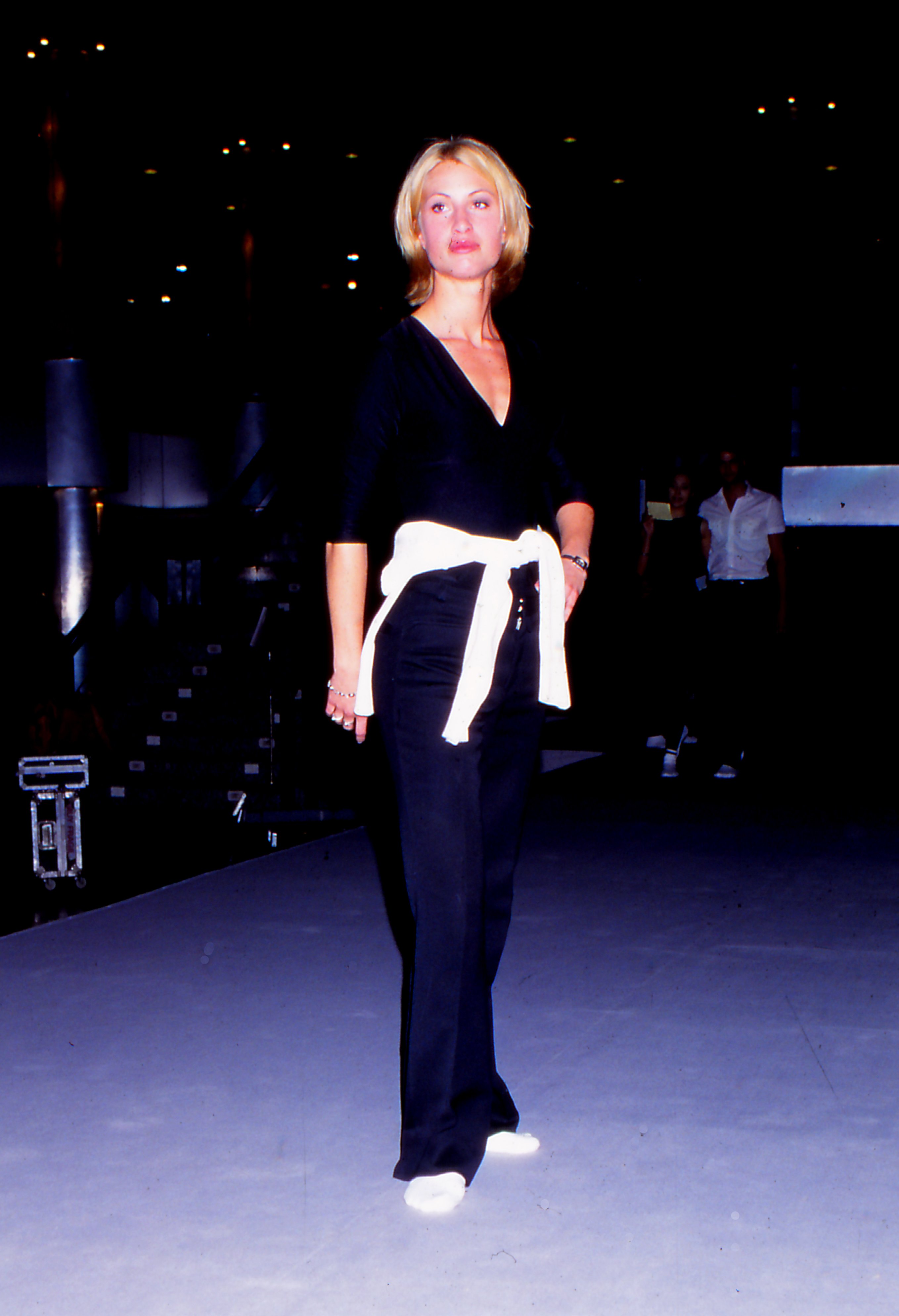 Eva Sannum en desfile de modas en Madrid en 1999. | Foto: Getty Images