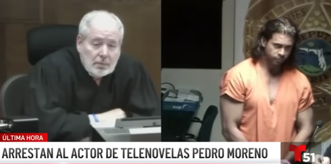 Pedro Morano comparece ante un juez en Miami. | Fuente: Youtube/Telemundo 51 Miami.