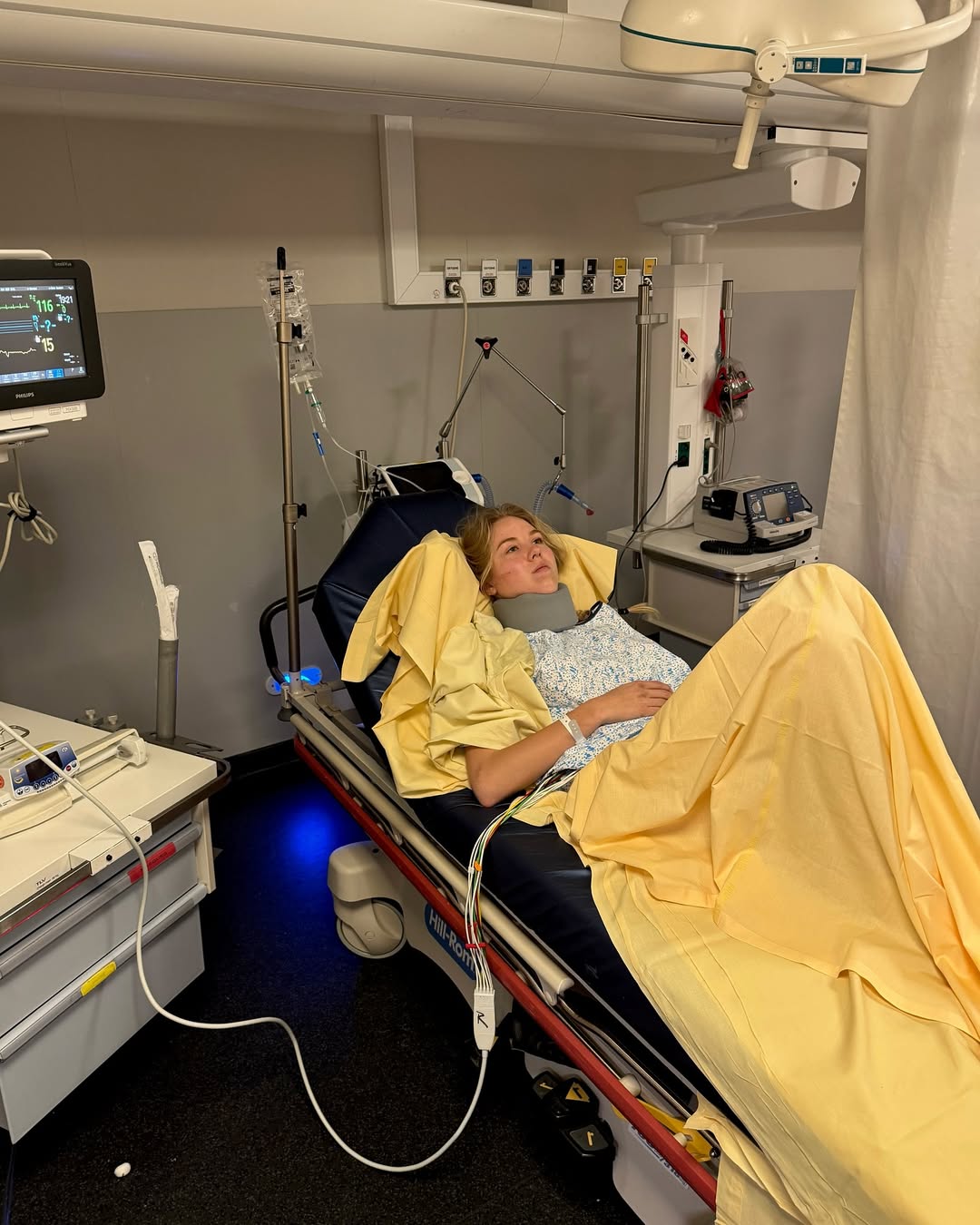 La princesa Maria Carolina, hospitalizada tras el accidente. | Foto: Instagram.com/carolinadebourbon