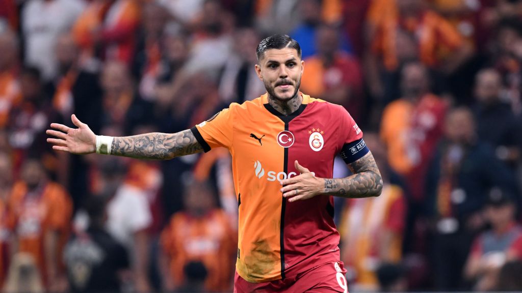 Mauro Icardi en la UEFA Europa League septiembre 2024. | Foto: Getty Images