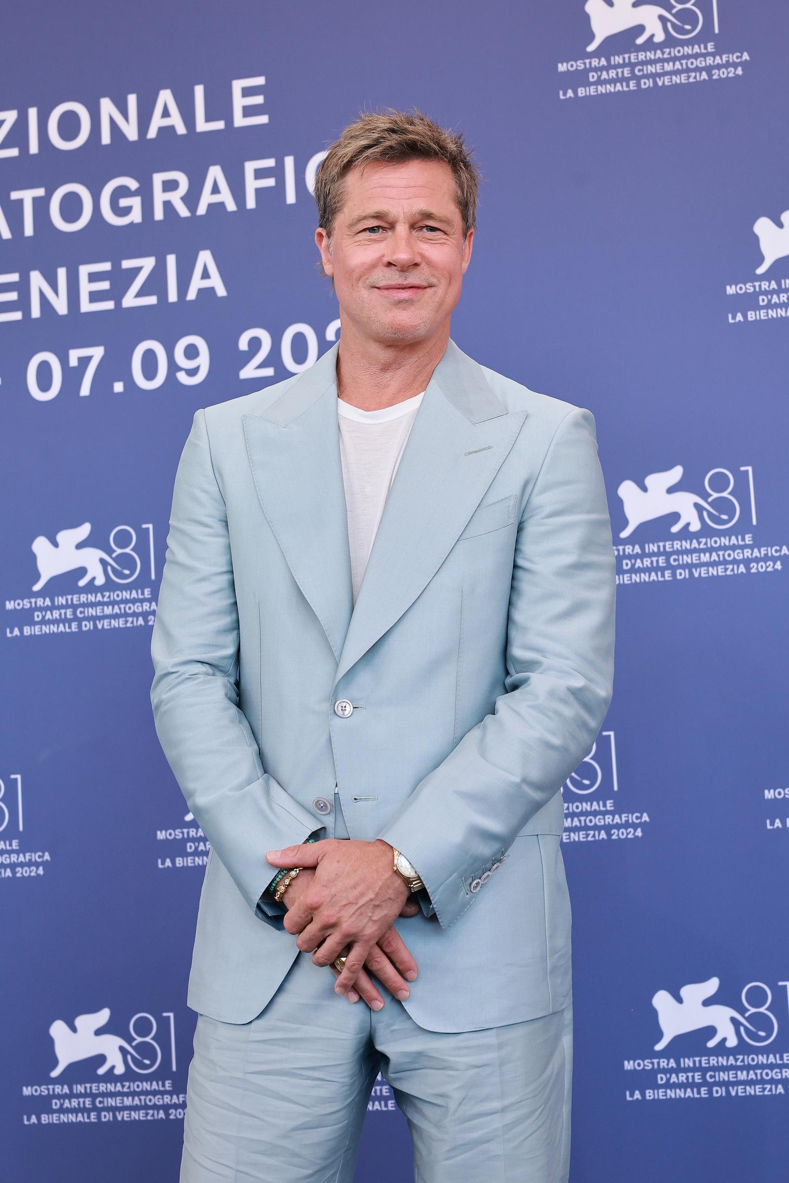 Brad Pitt asiste a la 81ª edición del Festival Internacional de Cine de Venecia el 1 de septiembre de 2024 | Fuente: Getty Images