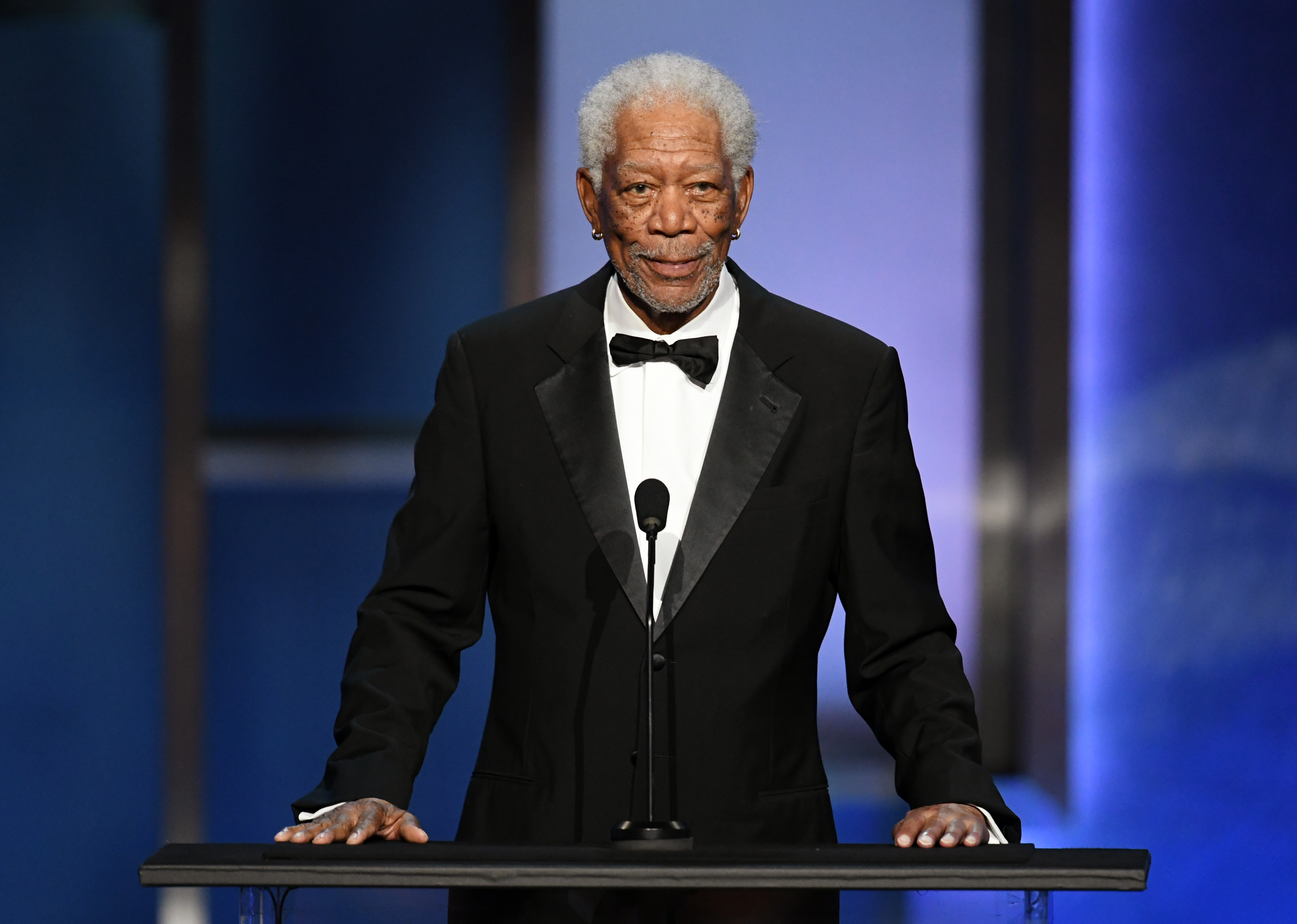 Morgan Freeman en la 47ª edición del AFI Life Achievement Award en honor a Denzel Washington, en 2019. | Foto: Getty Images