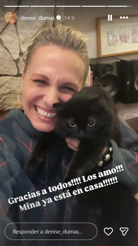 Denise Dumas tras el rescate de su gata | Fuente: Instagram/denise_dumas