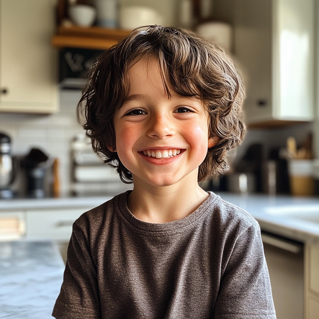 Un niño sonriente | Fuente: Midjourney