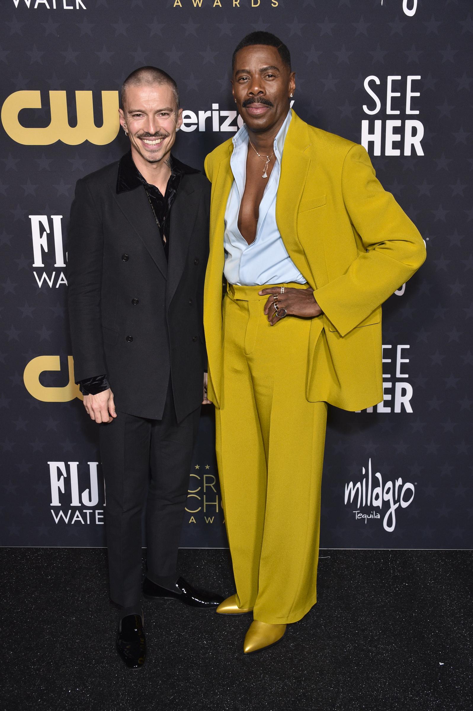 Raúl y Colman Domingo en la 29.ª edición de los Premios Critics' Choice, celebrada en Santa Mónica, California, el 14 de enero de 2024. | Fuente: Getty Images