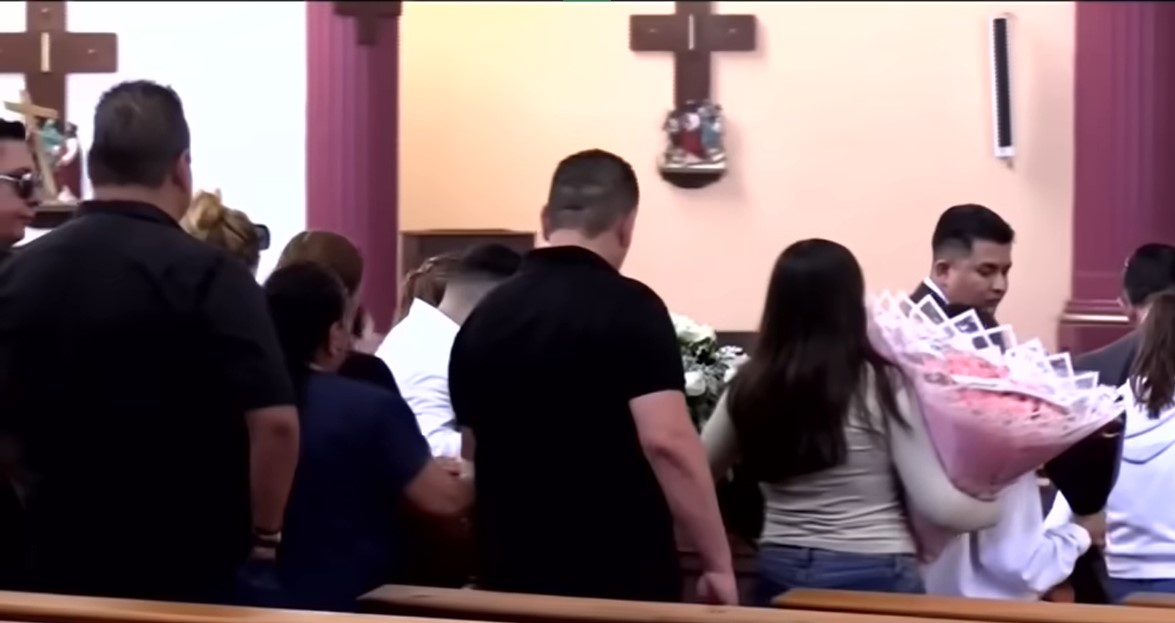 Funeral de Valeria Márquez. | Foto: YouTube/Imagen Noticias