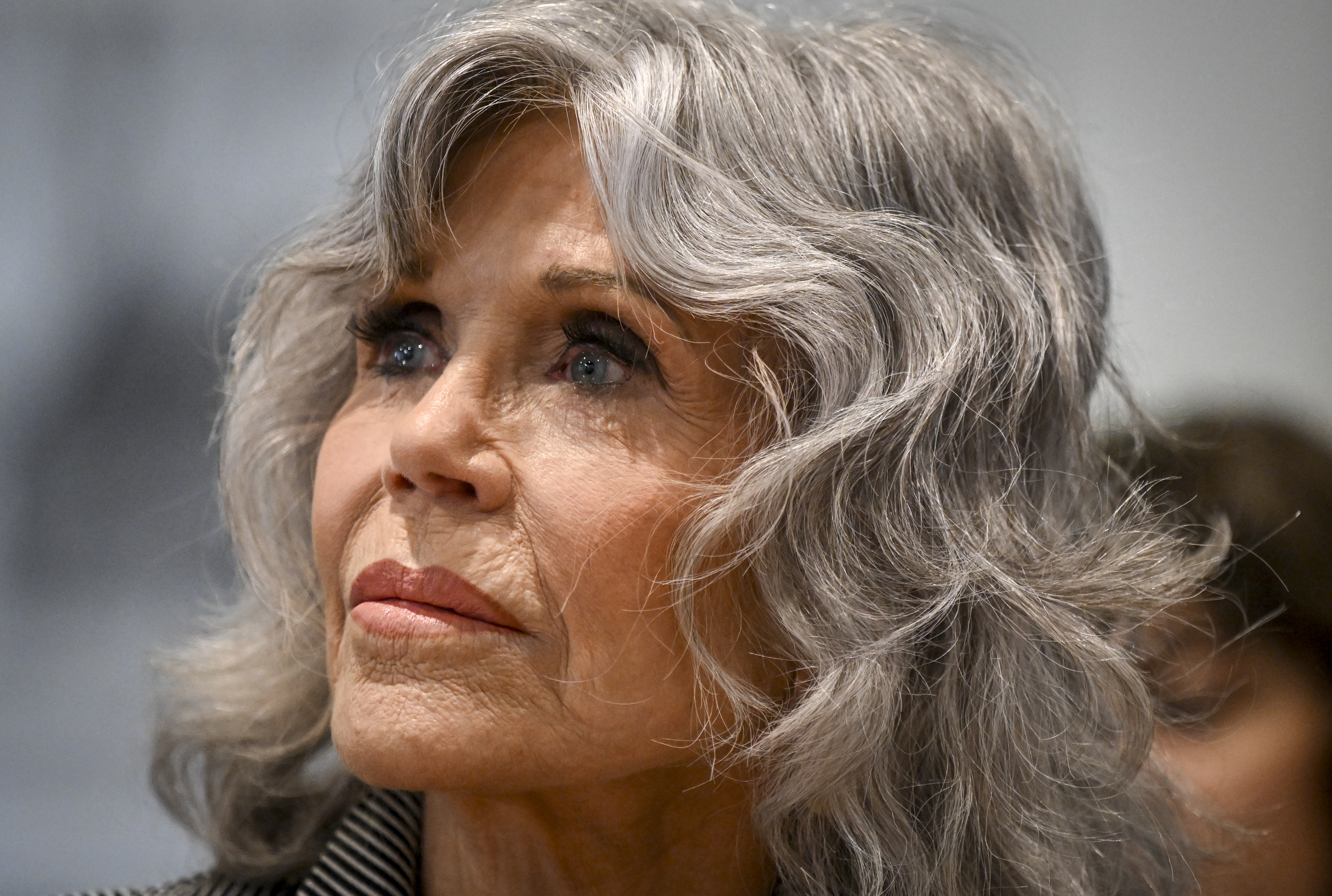 Jane Fonda en Denver el jueves 1 de febrero de 2024 | Foto: Getty Images