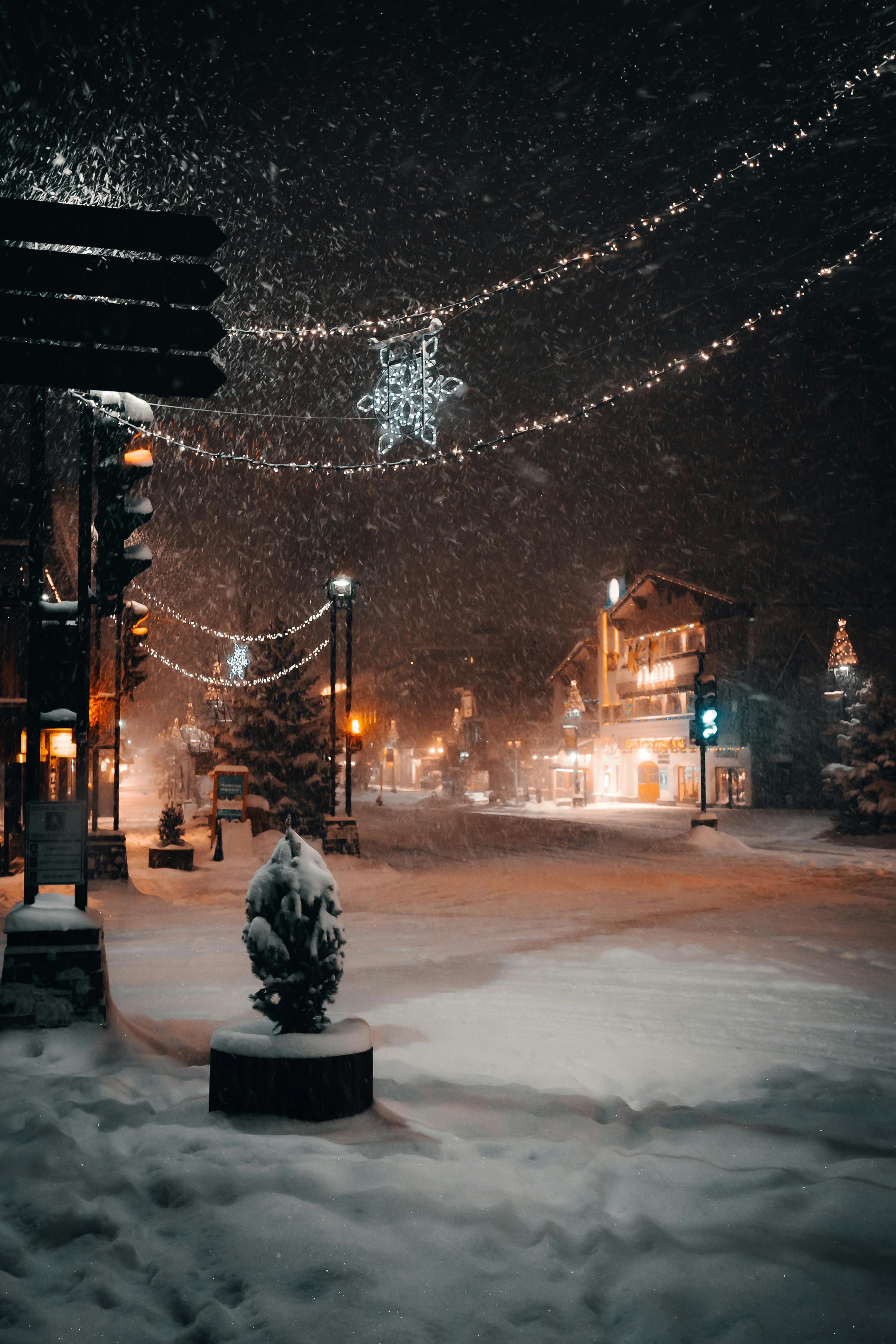 Una calle nevada | Fuente: Pexels