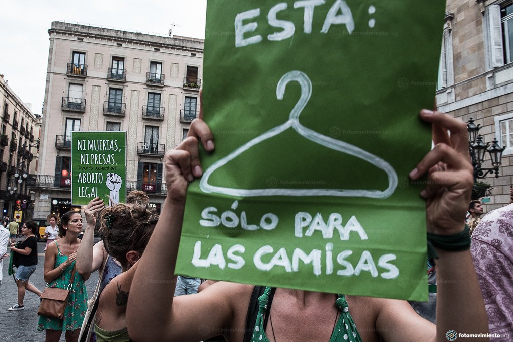 Mujeres exigen en protesta la legalización del aborto. | Foto: Flickr