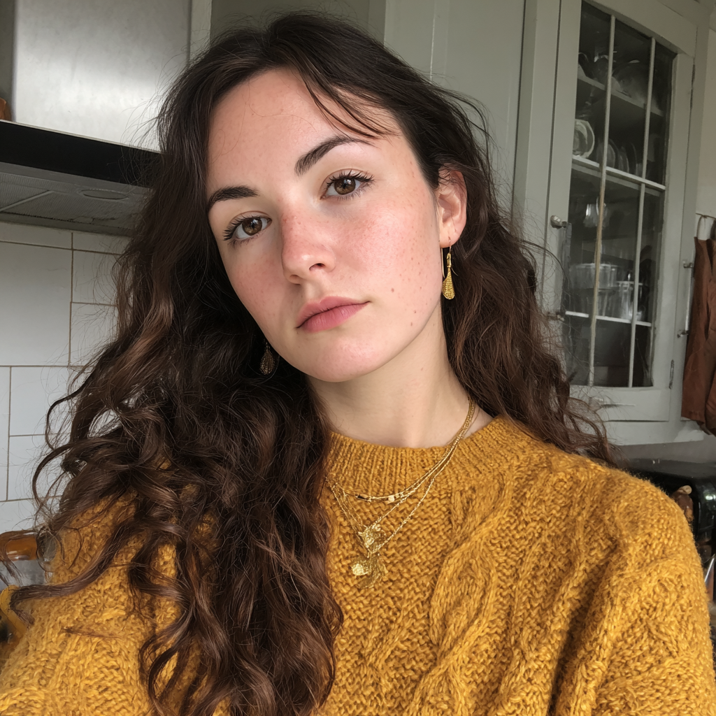 Una mujer de pie en una cocina | Fuente: Midjourney