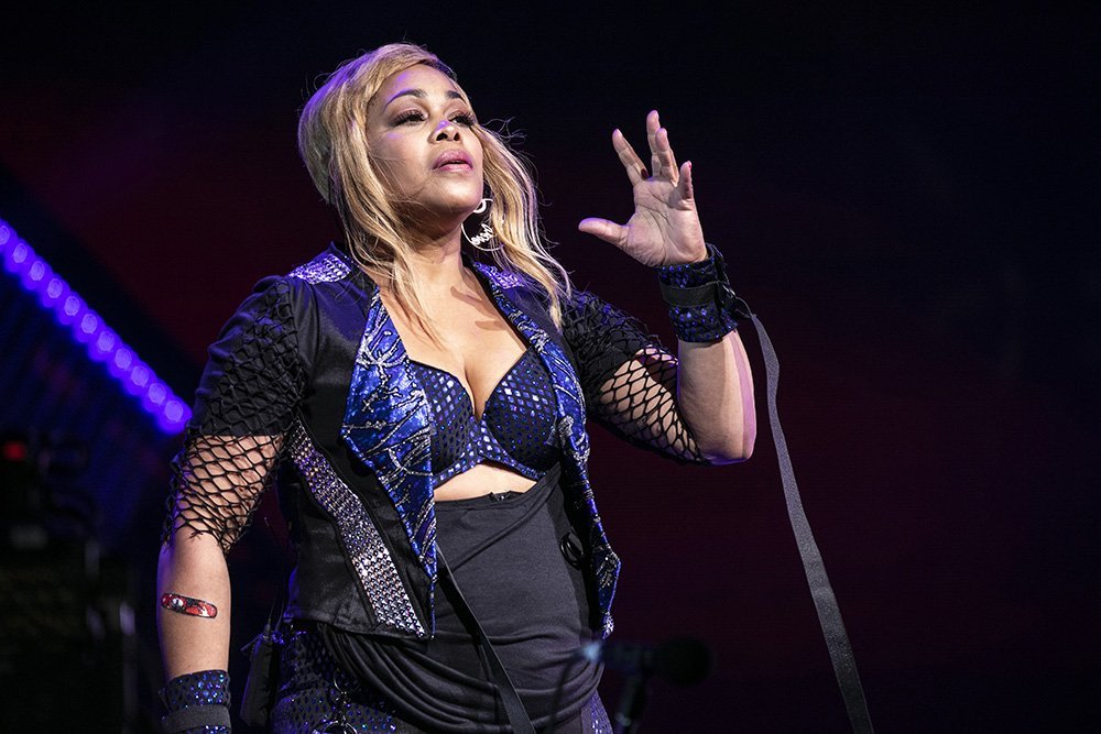 La cantante T-Boz de TLC se presenta en el PNC Music Pavilion el 26 de julio de 2019 en Charlotte, Carolina del Norte. I Foto: Getty Images