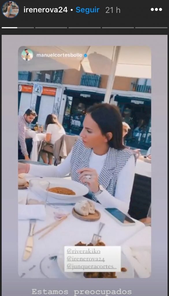 Irene comiendo. |Foto: Captura de pantalla de Instagram/Irenerova24