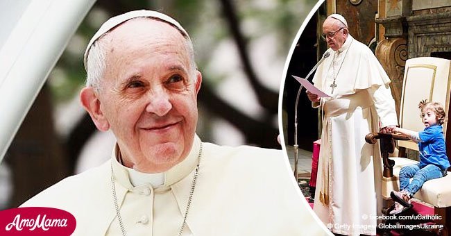 Chica con síndrome de Down interrumpe a Papa Francisco, su reacción fue captada por las cámaras