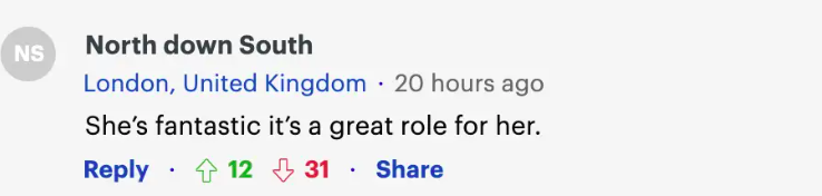 Comentario sobre Jennifer Aniston, fechado el 11 de octubre de 2023 | Fuente: Daily Mail