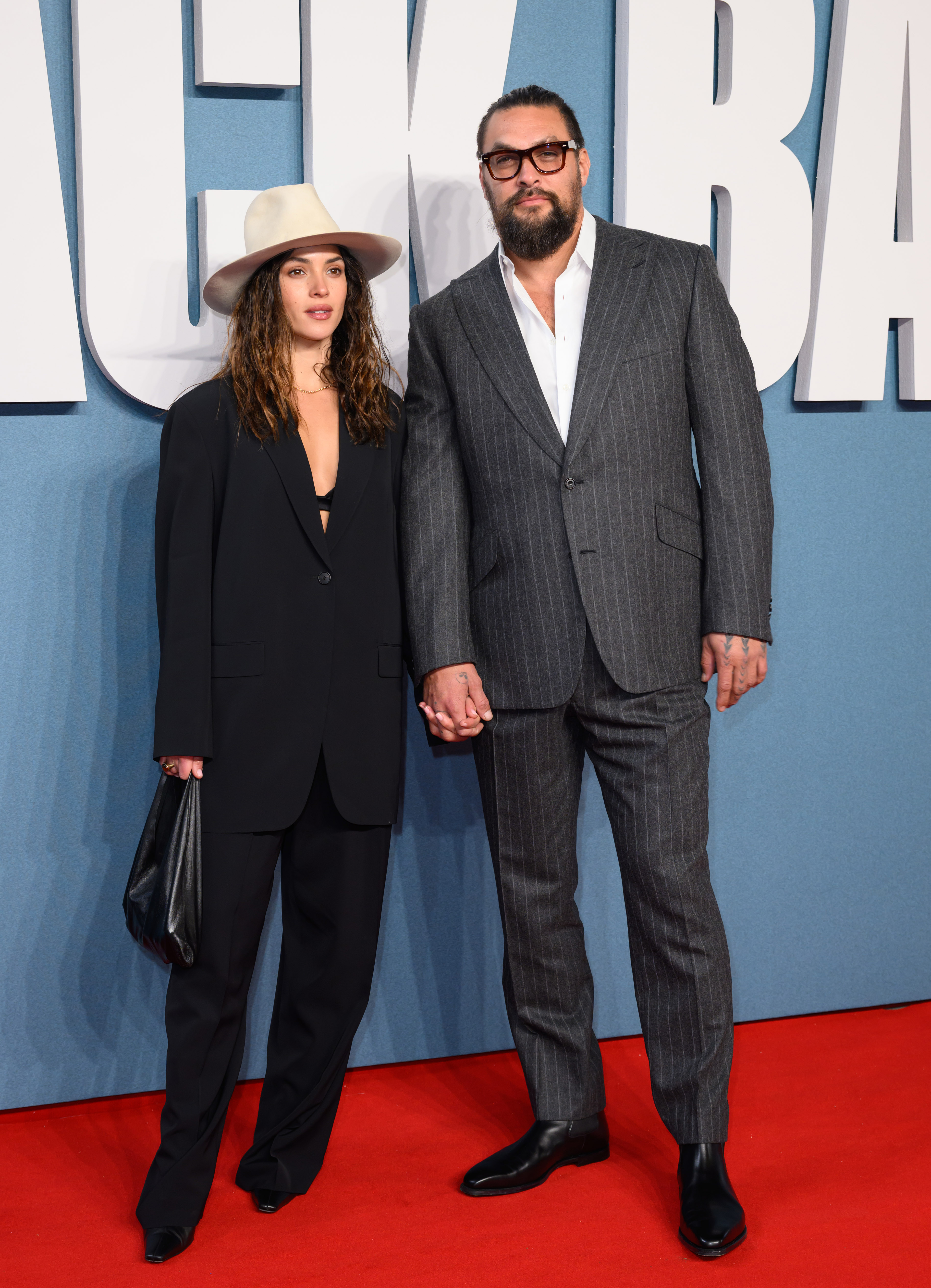 Adria Arjona y Jason Momoa en la proyección especial de "Black Bag". | Fuente: Getty Images