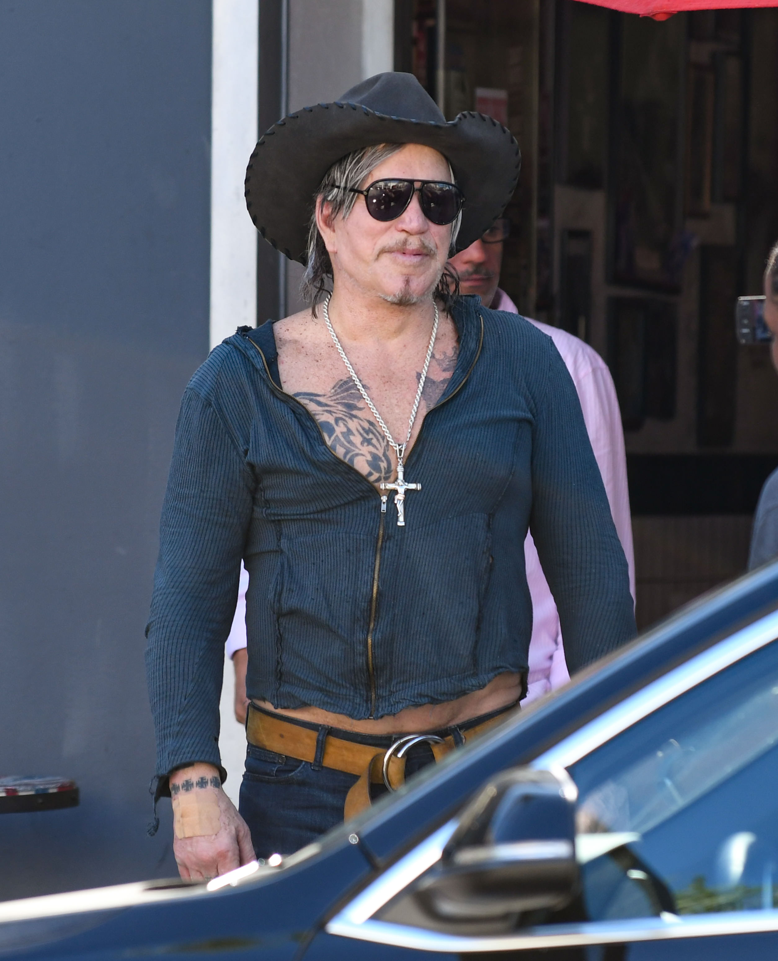 Mickey Rourke, el 24 de agosto de 2019 en Los Ángeles, California. | Fuente: Getty Images