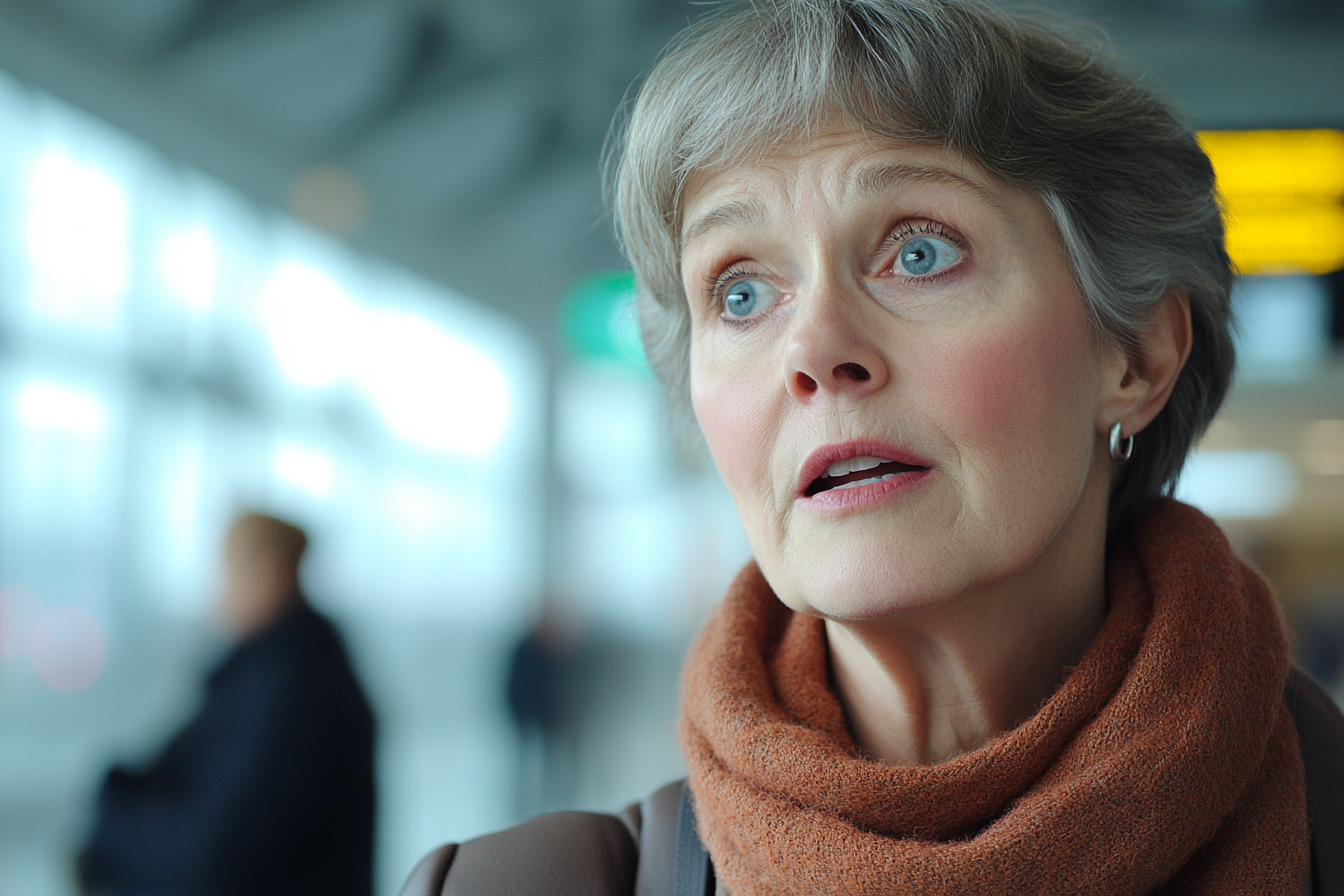 Una mujer hablando | Fuente: Midjourney