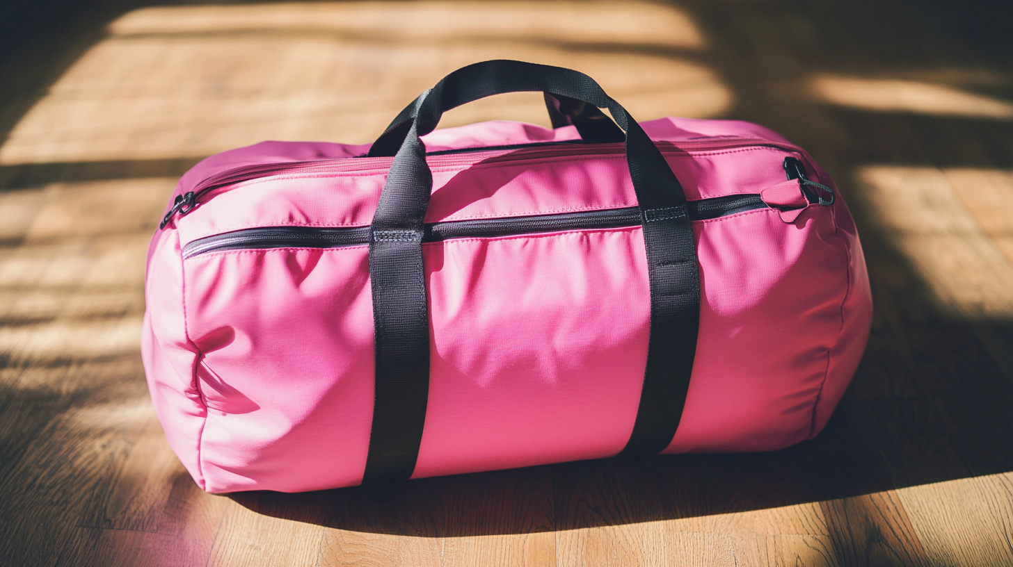 Una bolsa de viaje rosa | Fuente: Midjourney