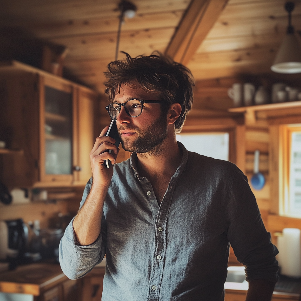 Un hombre hablando por teléfono | Fuente: Midjourney