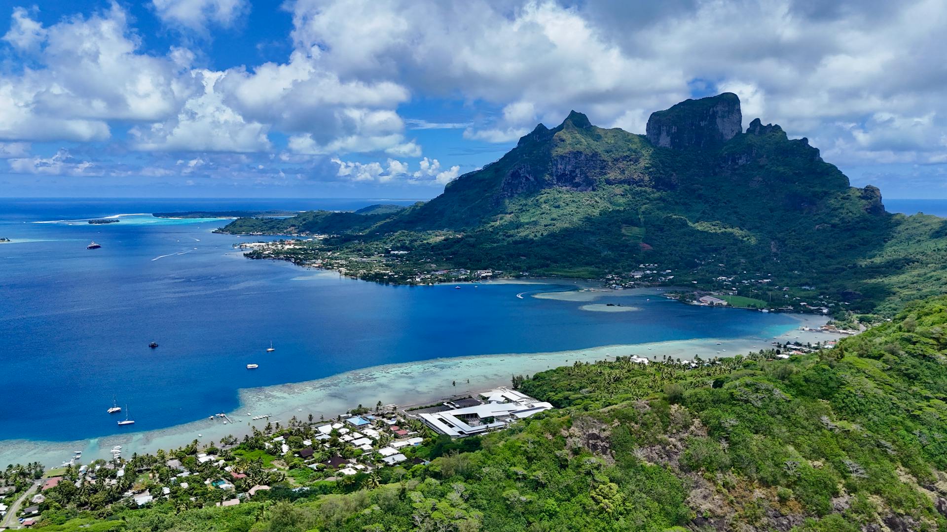 Una vista aérea de Bora Bora | Fuente: Pexels