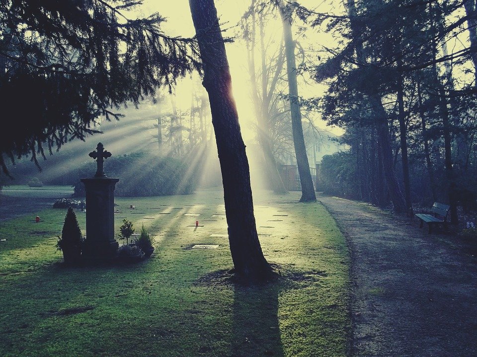 Foto panorámica de un cementerio. | Foto: Pixabay