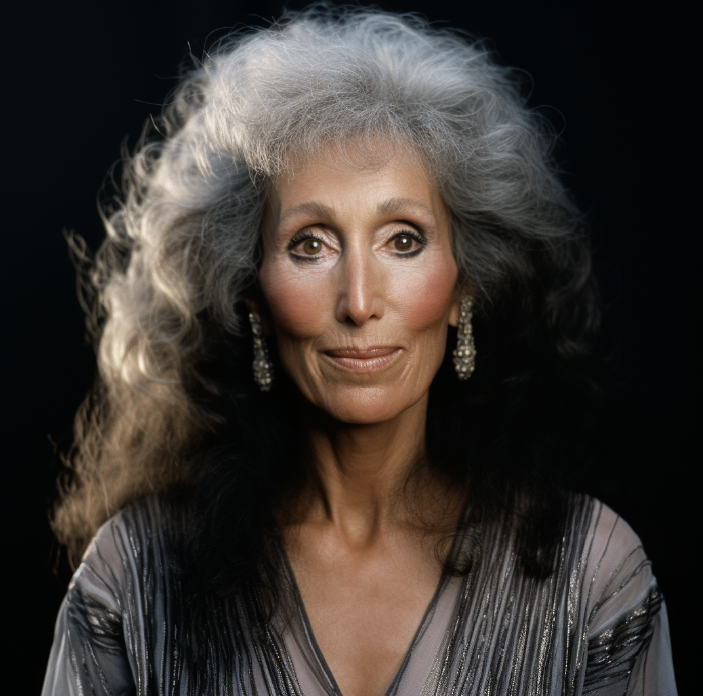 Cher en sus 70 a través de AI | Fuente: Midjourney