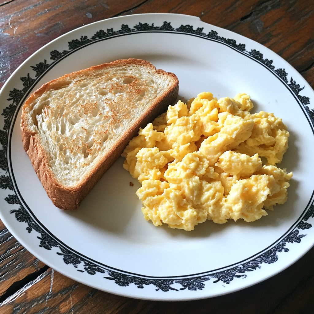 Un plato de comida sobre una mesa | Fuente: Midjourney