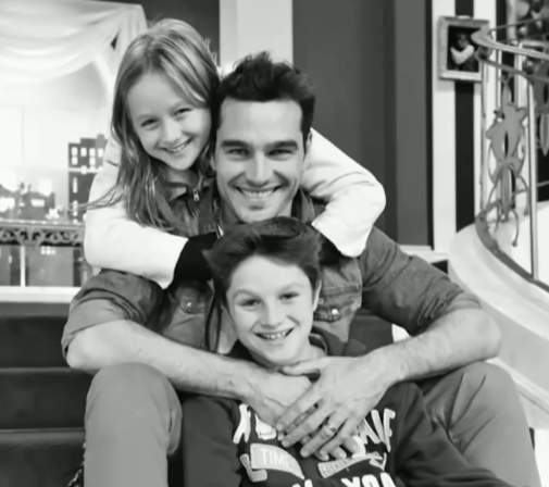 Hernán Drago junto a sus hijos | Fuente: YouTube/Telefe