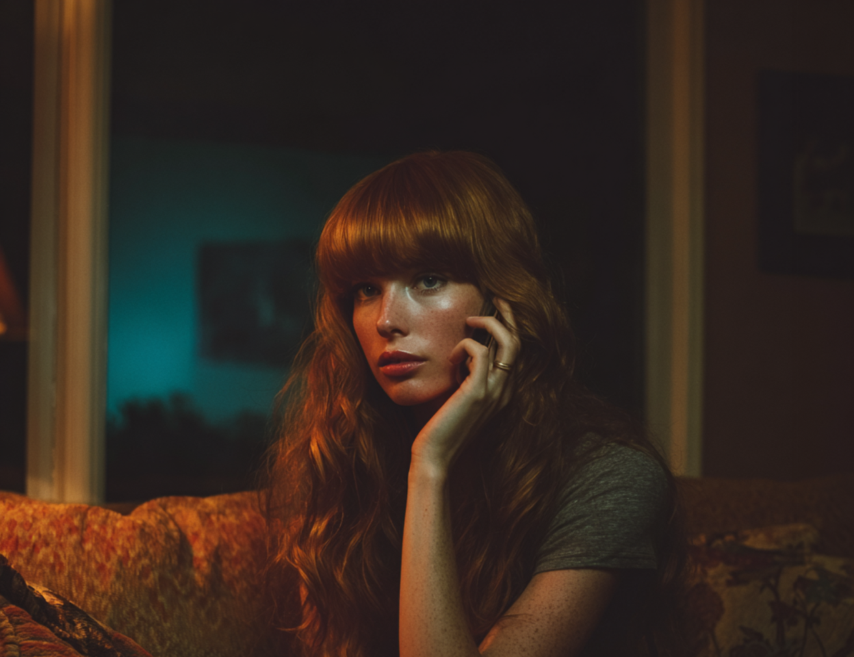 Una mujer hablando por teléfono | Fuente: Midjourney