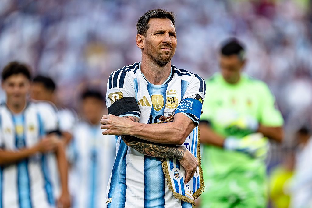 Lionel Messi, de Argentina, durante el partido del Mundial 2026 entre Argentina y Suiza en el estadio Arrowhead de Kansas City, Estados Unidos, el 11 de julio de 2026. | Fuente: Getty Images