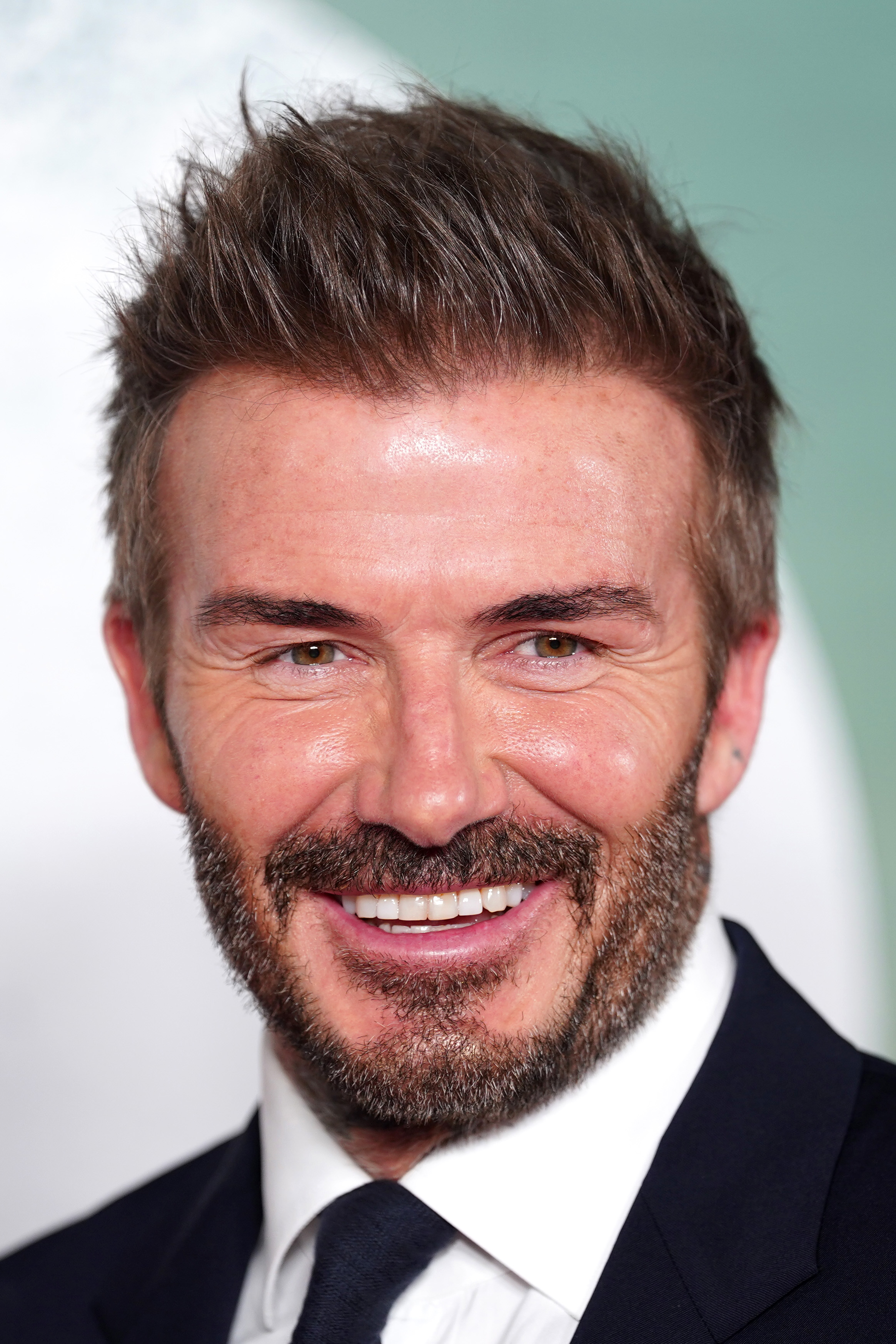 David Beckham en el estreno mundial de "99" el 9 de mayo de 2024, en Manchester, Inglaterra. | Fuente: Getty Images