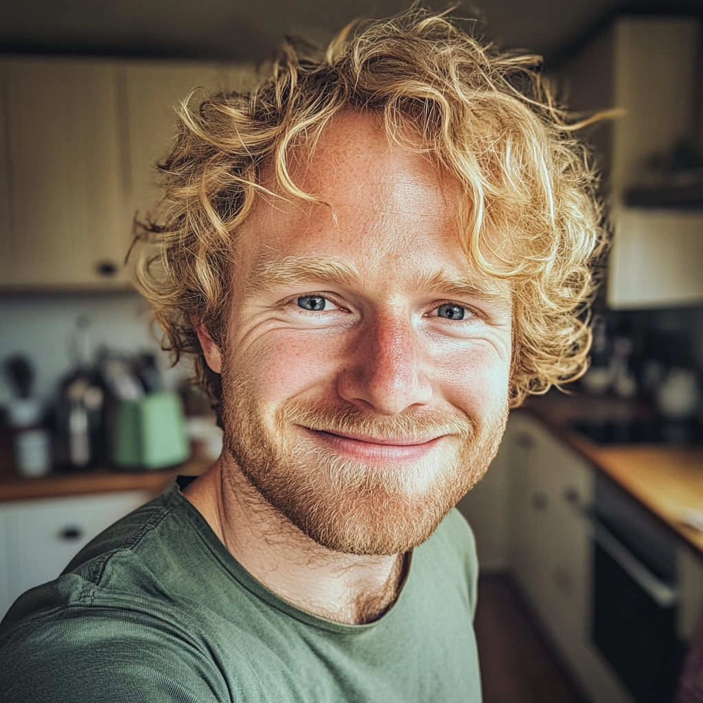 Un hombre sonriente | Fuente: Midjourney