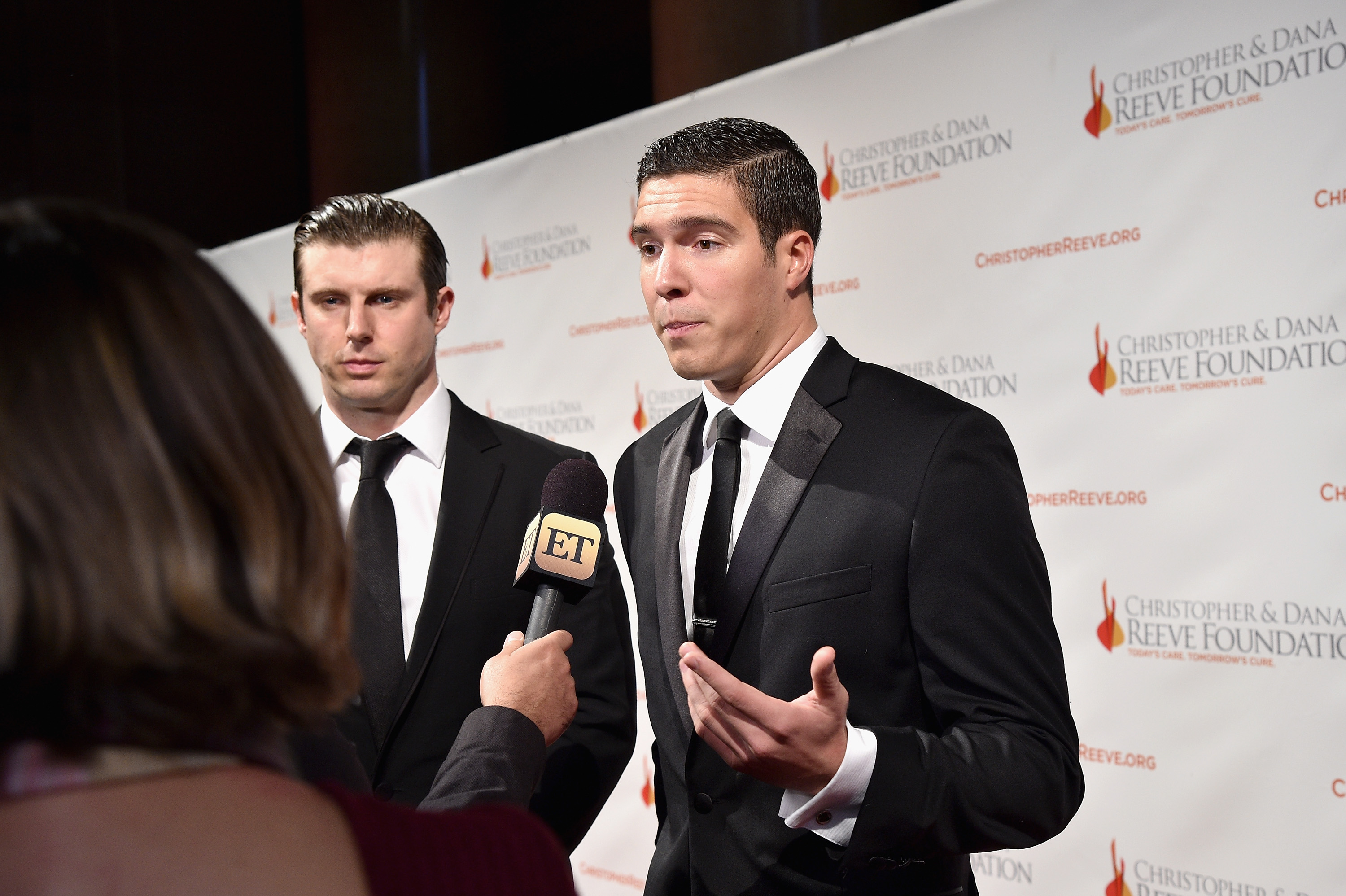 Matthew y William Reeve en la Gala del 25º Aniversario de la Fundación Christopher & Dana Reeve "A Magical Evening" el 19 de noviembre de 2015, en Nueva York | Fuente: Getty Images