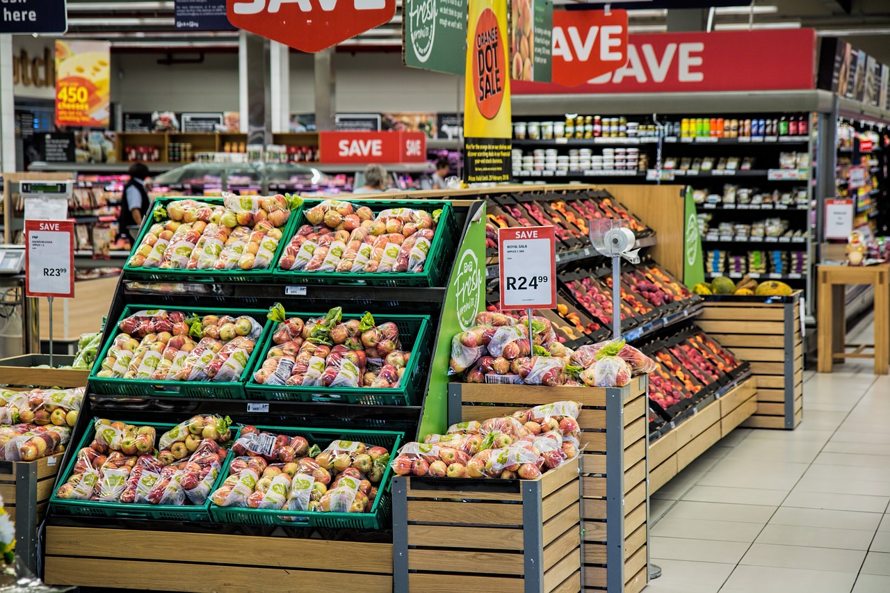 Vegetales en un supermercado | Foto: Pixabay