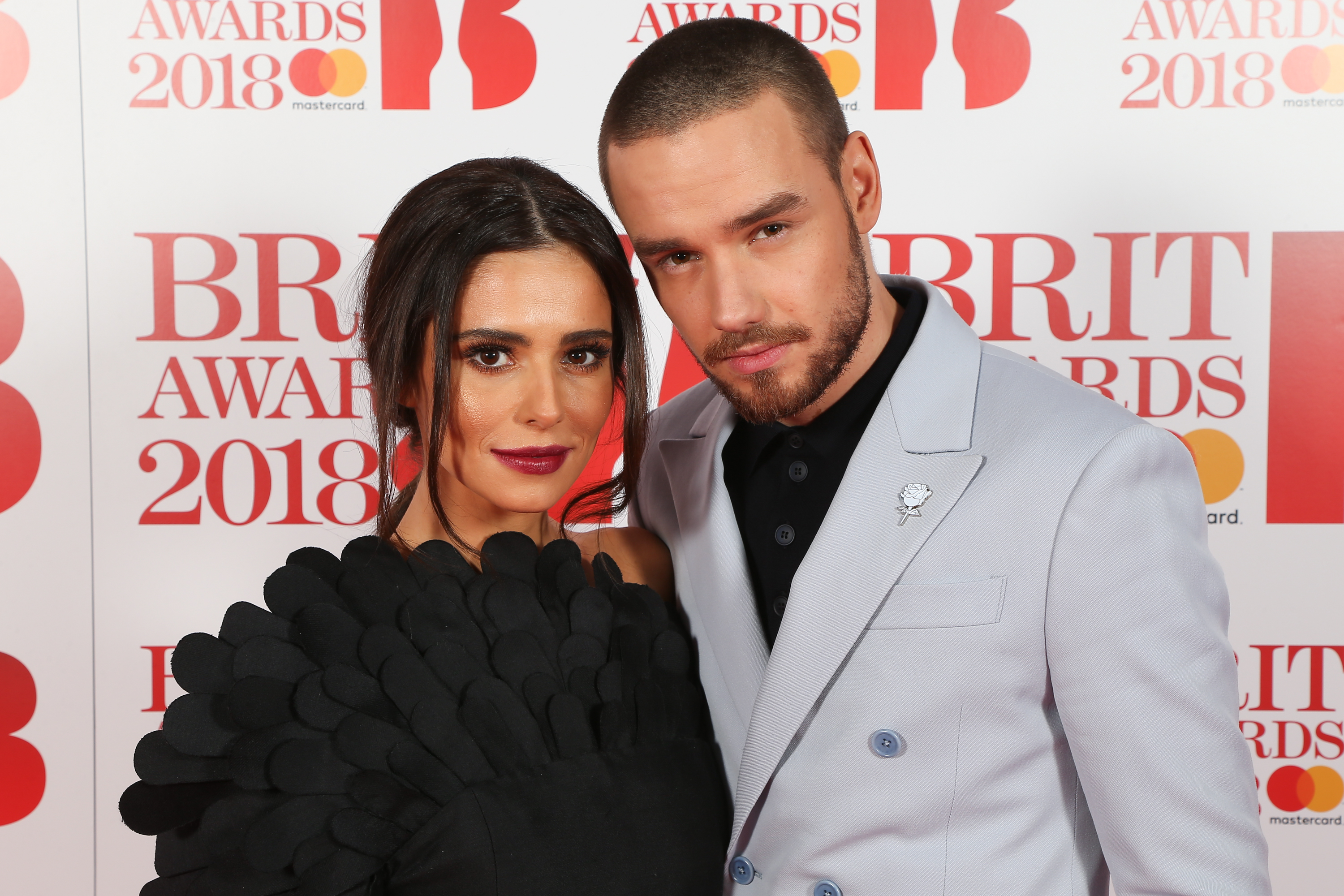 Cheryl y Liam Payne asisten a la alfombra roja de The BRIT Awards 2018 el 21 de febrero de 2018, en Londres, Inglaterra | Fuente: Getty Images