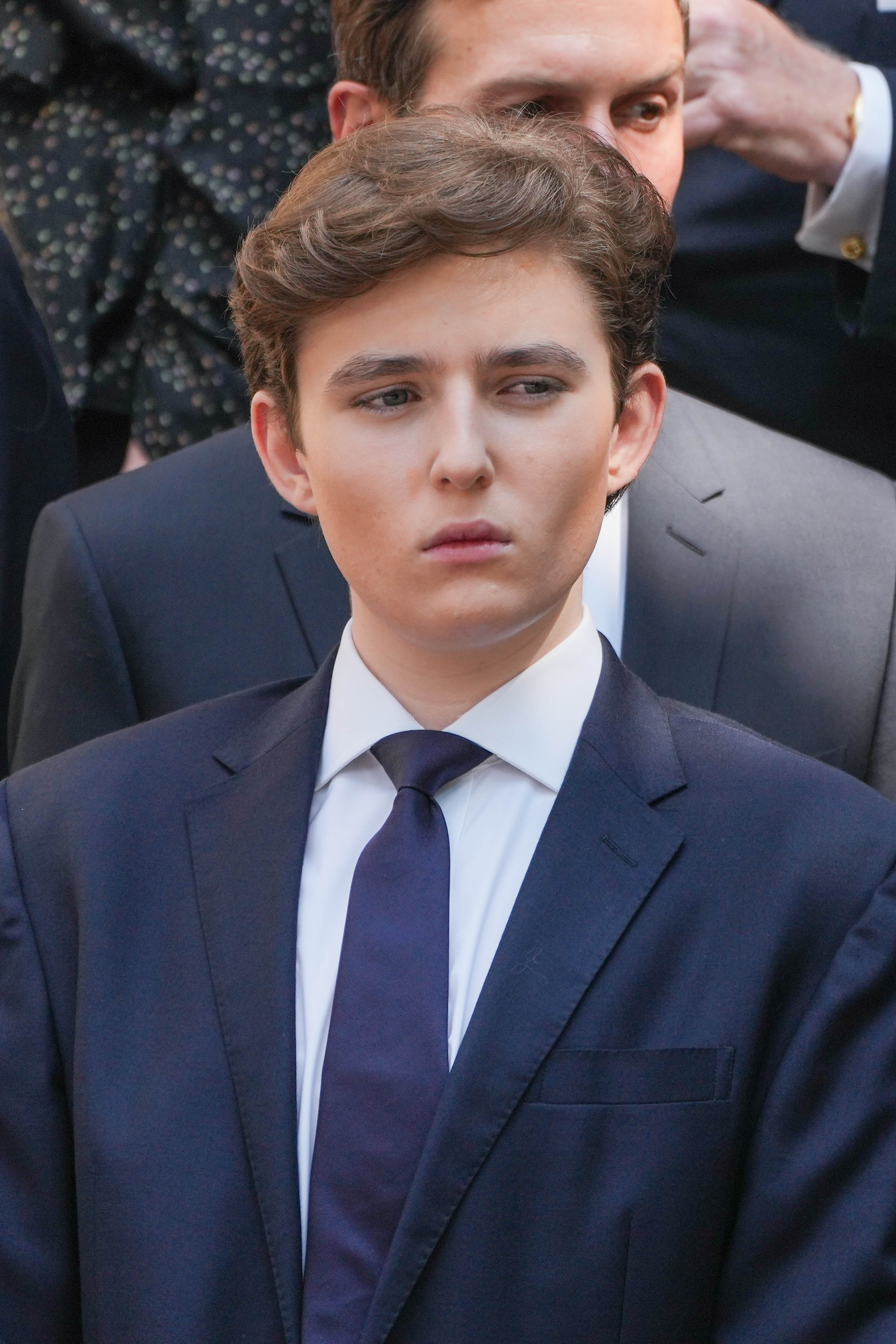 Barron Trump en el funeral de Ivana Trump el 20 de julio de 2022, en Nueva York. | Fuente: Getty Images