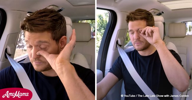 Michael Bublé se hace pedazos al referirse a su hijo en 'Carpool Karaoke' (video)